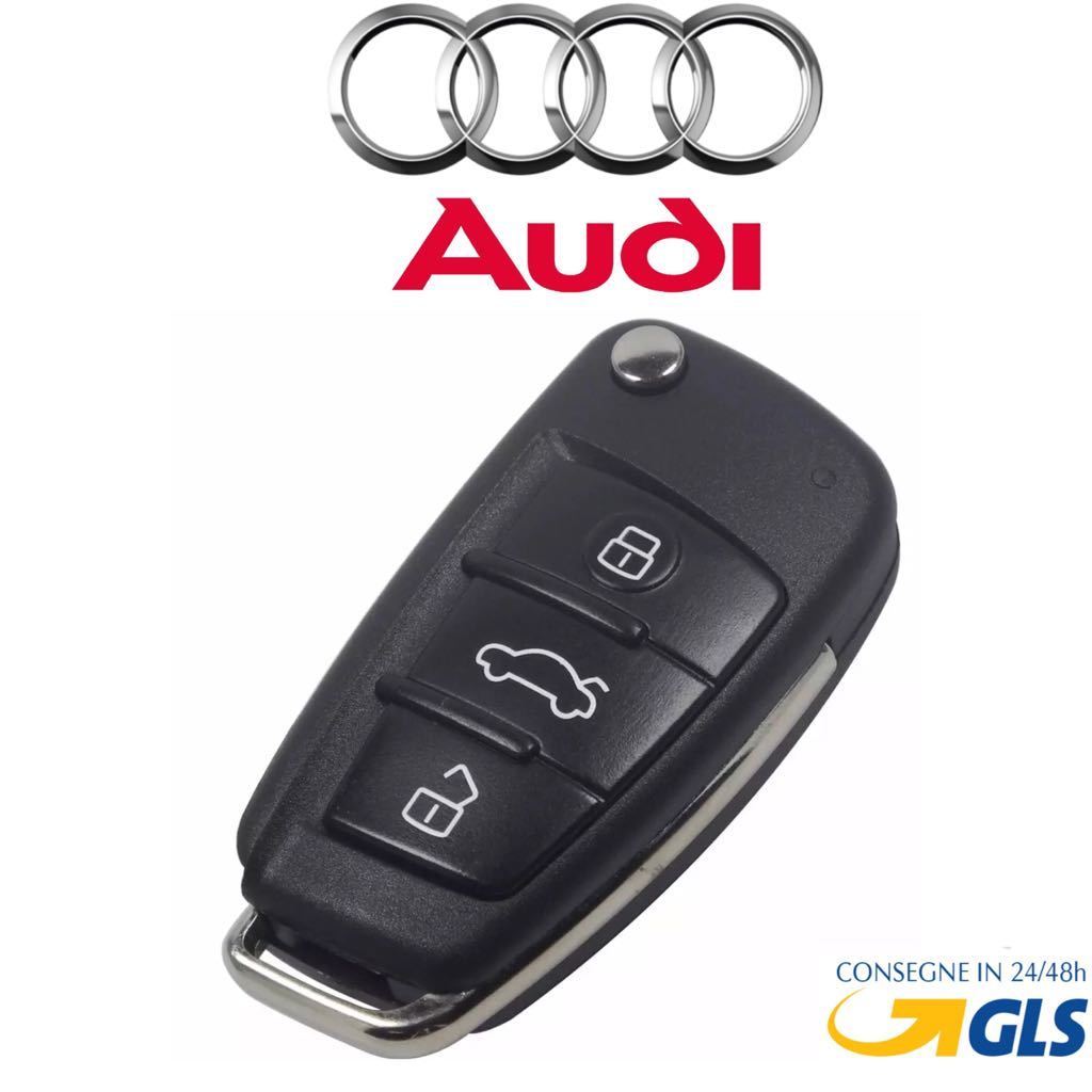 Pulsante Audi A4 A6 Telecomando Chiave Guscio Per AUDI A1 A3 A4 A6 A8 TT Q5 Q7 3TASTI Pulsante Illuminato Rosso